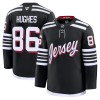 Mænd NHL New Jersey Devils Trøje 2024-25 Fanatics Premium Jack Hughes Sort Tredje